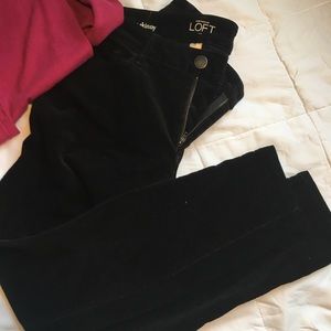 Loft corduroy black pants